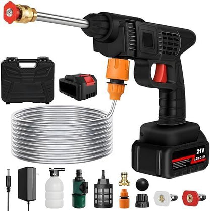 Cordless High Pressure Washer Gun – Portable Rechargeable Power Cleaner