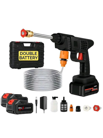 Cordless High Pressure Washer Gun – Portable Rechargeable Power Cleaner